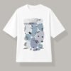 img_defcd409de9a15.jpg Abstract Art Oversized T-Shirt for Women – White