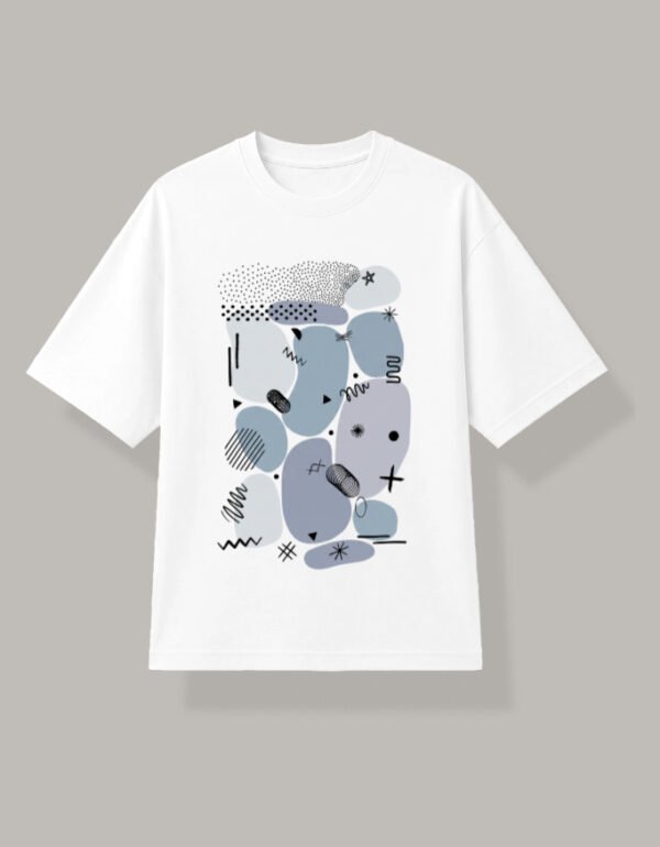 img_defcd409de9a15.jpg Abstract Art Oversized T-Shirt for Women – White